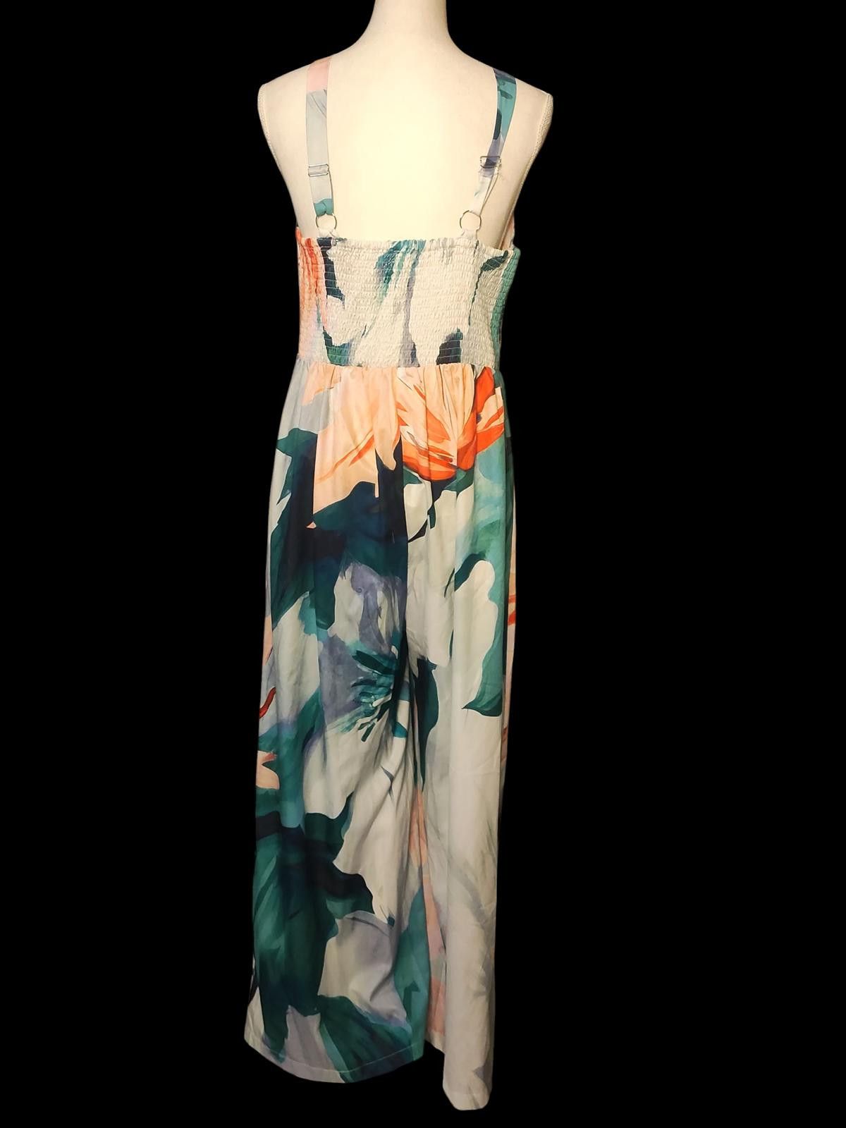 Unknown London Floral Sleeveless V-Neck Jumpsuit for Women Size ONE SIZE - 6 Thumbnail