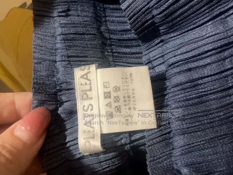 Issey Miyake Issey Miyake size:3 Dark Fog Blue Asymmetric Pants Size 31" - 2 Thumbnail