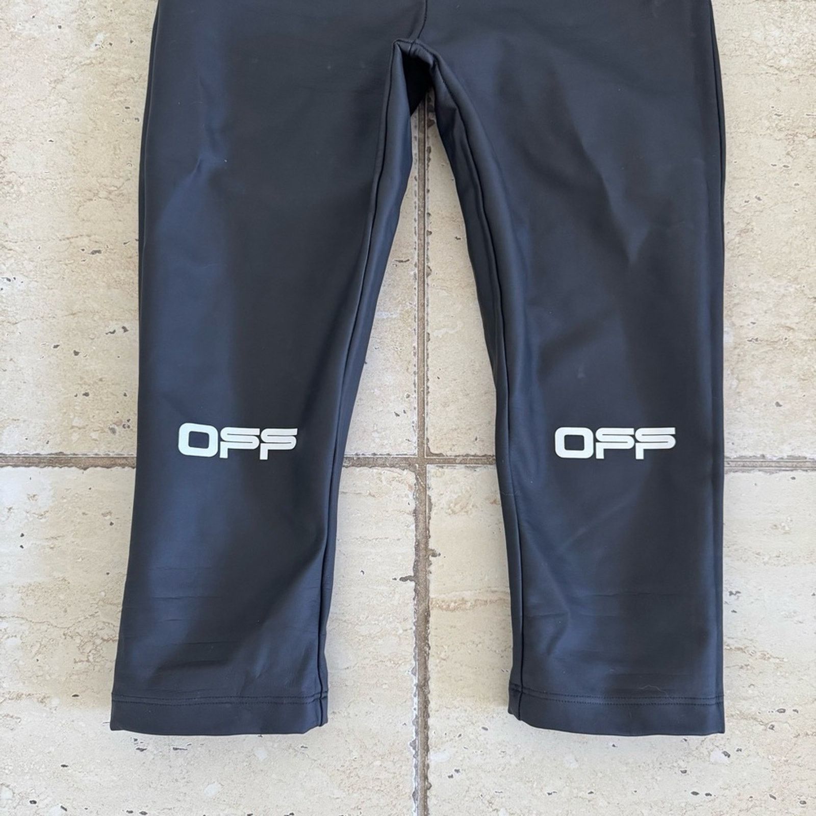 Off-White OFF-WHITE Cropped Leggings, Size 38, Authentic Size 38" / US 16 / IT 52 - 3 Thumbnail