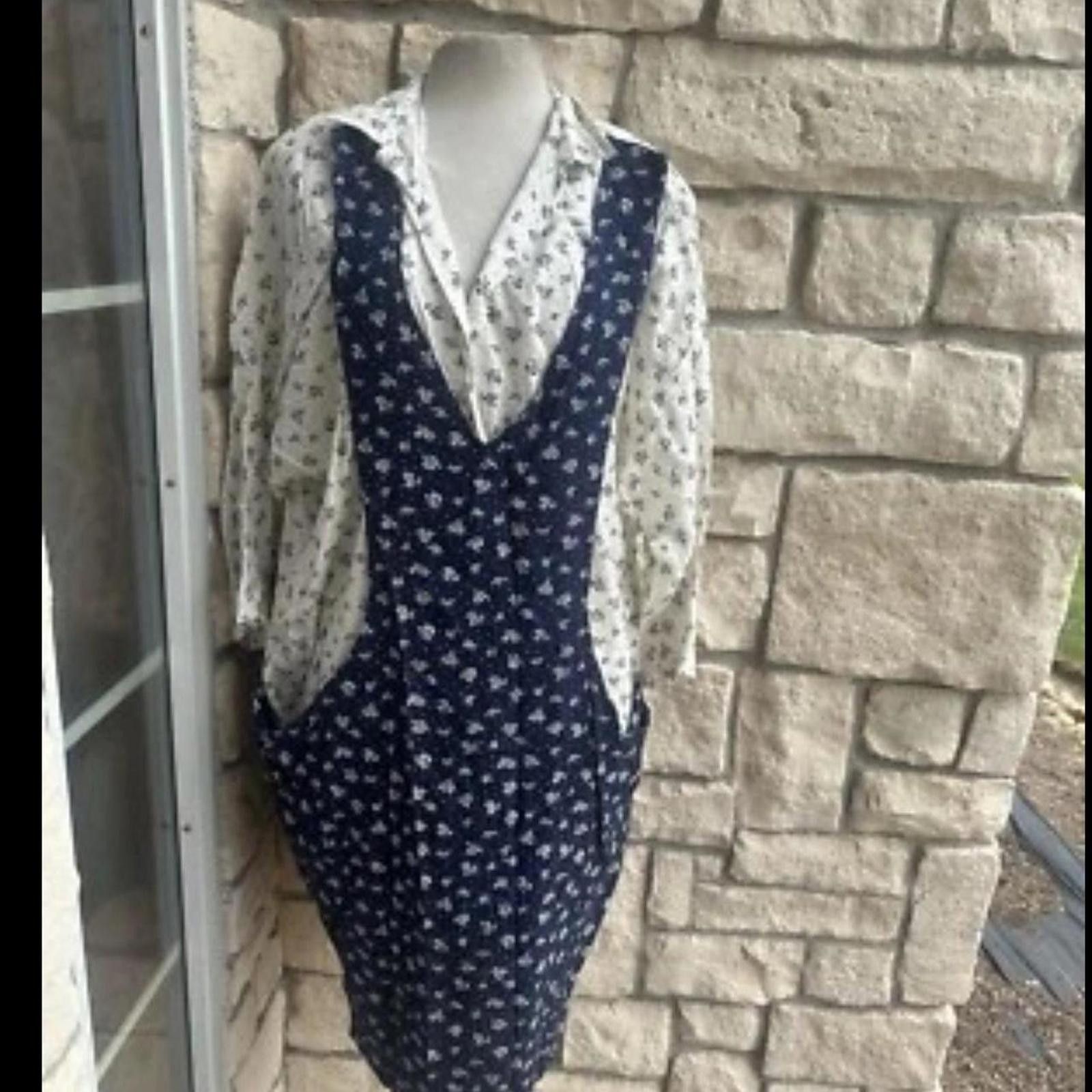 Other Vintage Women Size Medium Cottage Prairie Maternity Dress Size M / US 6-8 / IT 42-44 - 1 Thumbnail