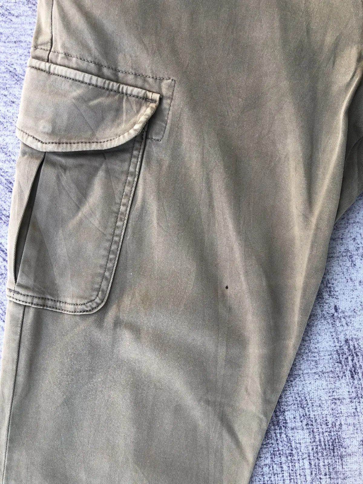 Olive × Other × Vintage Faded Olive Cargo Trousers With 6 Pocket Work ware Size US 32 / EU 48 - 6 Thumbnail