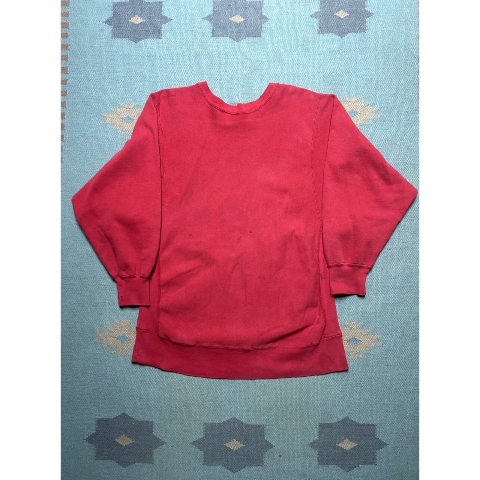 Vintage VINTAGE Camber Sweatshirt San Francisco 49ers Helmet Distressed Large Crewneck Men Red L Size US L / EU 52-54 / 3 - 2 Thumbnail