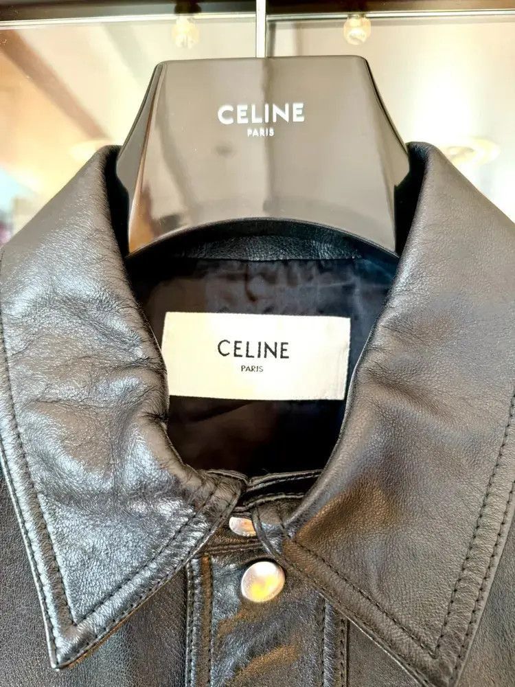 Celine Sz 52 Celine 20SS Hedi Runway Leather Jacket Size US L / EU 52-54 / 3 - 4 Thumbnail