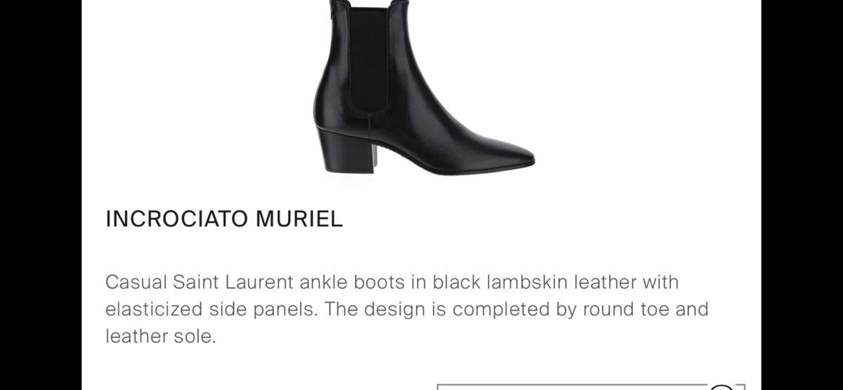 Saint Laurent Paris Saint Laurent men’s Muriel soft leather boots. 44/11.$1215 Size US 11 / EU 44 - 1 Thumbnail