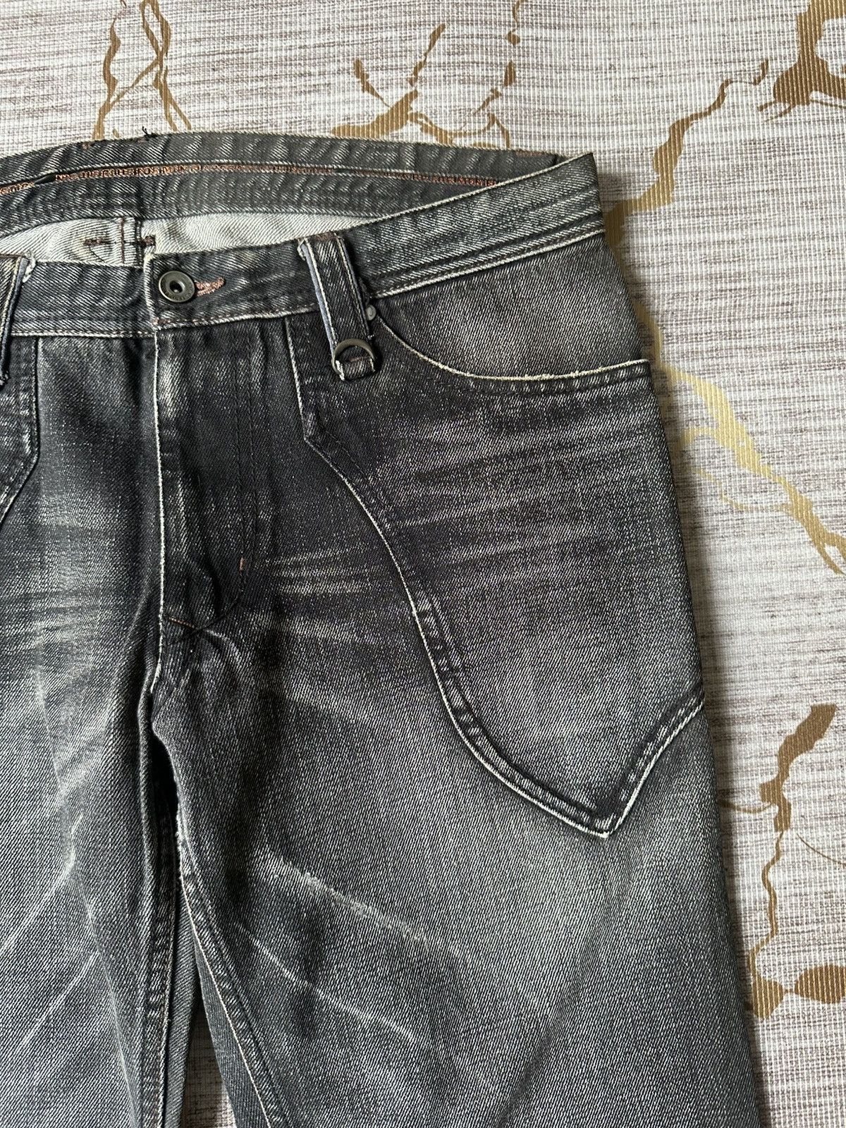 Japanese Brand FLARE Nicole Club For Men NCFM Claw Marks Design Denim Size US 34 / EU 50 - 12 Thumbnail