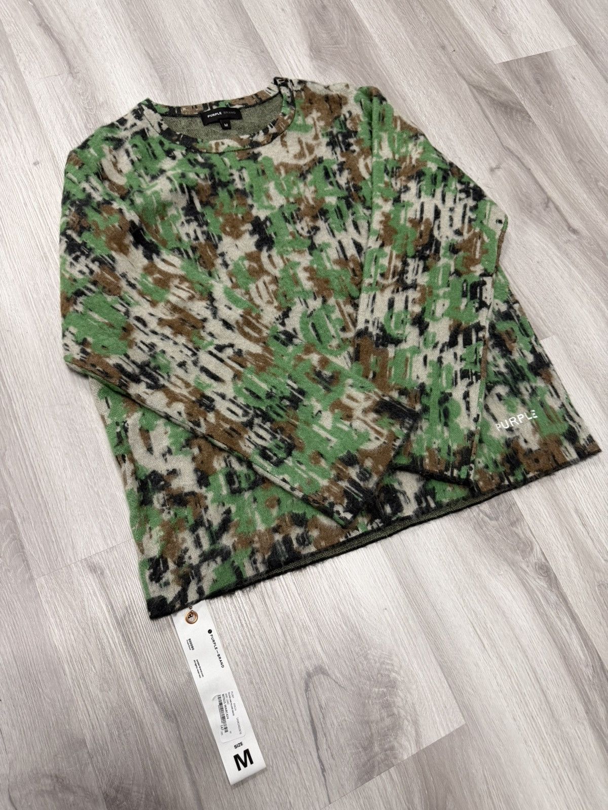 Purple Brand Purple Brand Camo Pullover Sweater WABC Camo Size US M / EU 48-50 / 2 - 1 Thumbnail