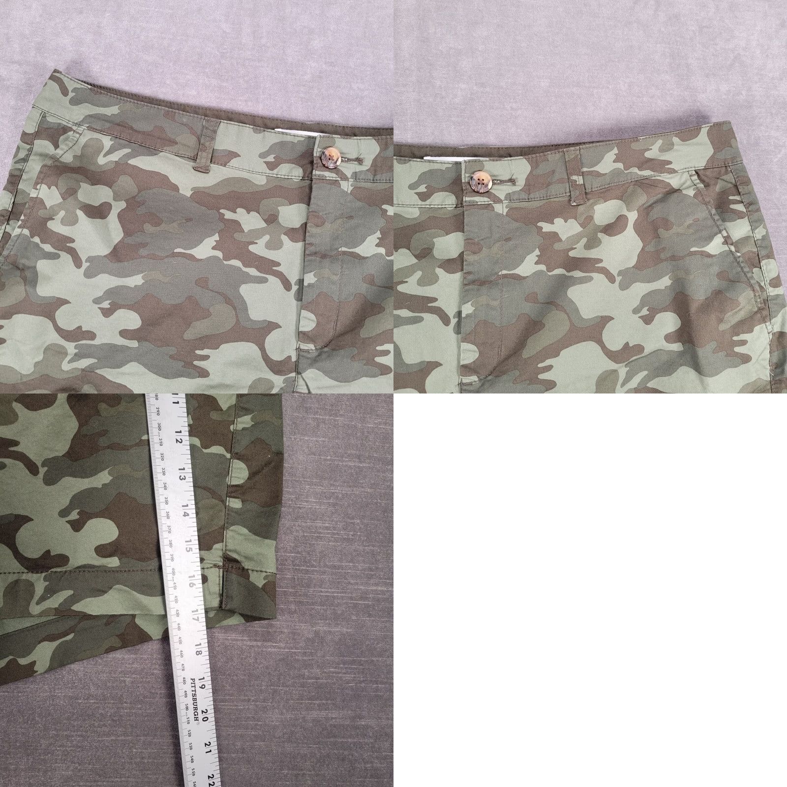 Old Navy Old Navy High Rise Camo Print Casual Shorts Size 18 Womens Size 40" / US 18 - 8 Thumbnail