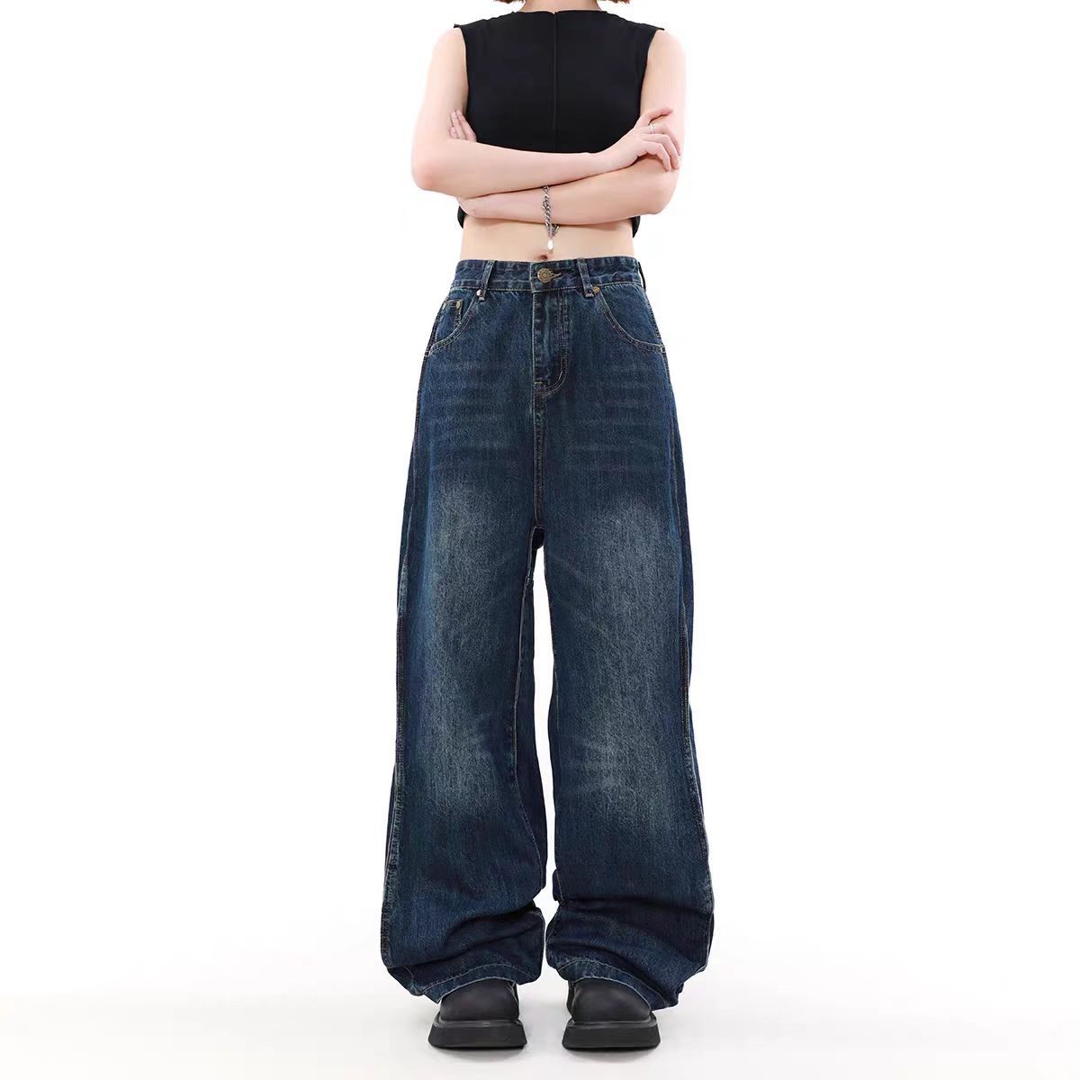 Japanese Brand × Jean Vintage Straight Fit Street Jeans Size US 28 / EU 44 - 1 Thumbnail