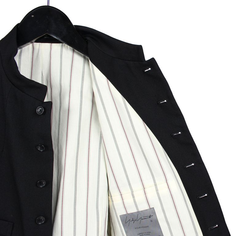 Yohji Yamamoto Yohji Yamamoto Pour Homme W/Gabardine 8BS Stand Collar Vest Size US L / EU 52-54 / 3 - 5 Thumbnail