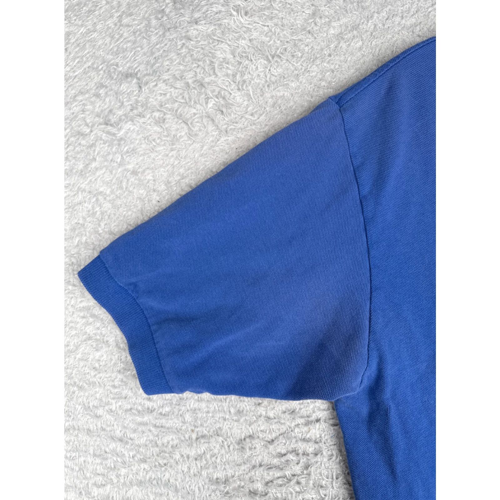 Ralph Lauren VINTAGE Ralph Lauren Polo Shirt Men Medium Blue 100% Cotton Short Sleeve Slim Fit Embroidered Logo 34 in Chest Size US M / EU 48-50 / 2 - 3 Thumbnail