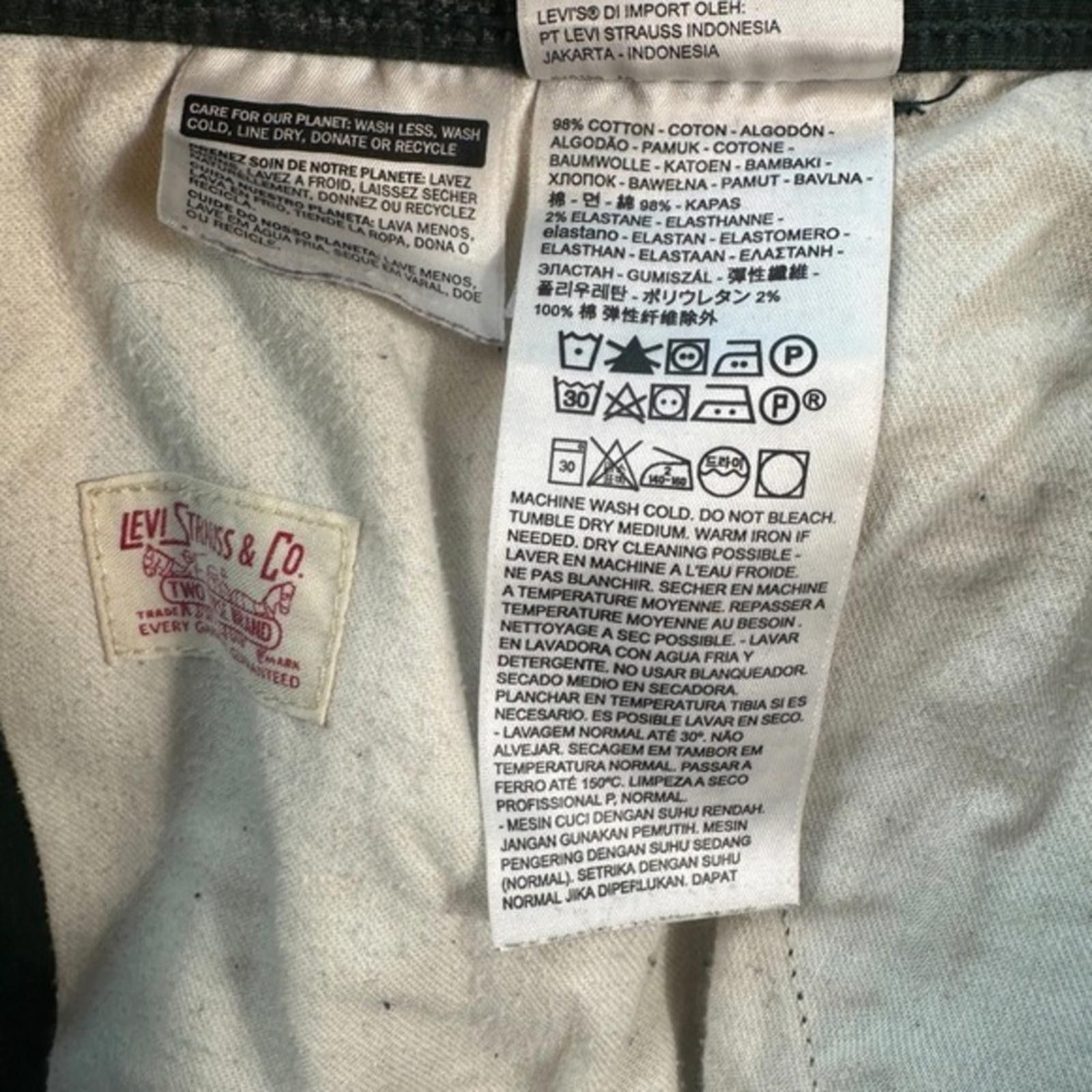 Levi's Levis Cargo Jogger Pants Mens Olive Green Drawstring Waist Size US 34 / EU 50 - 7 Thumbnail