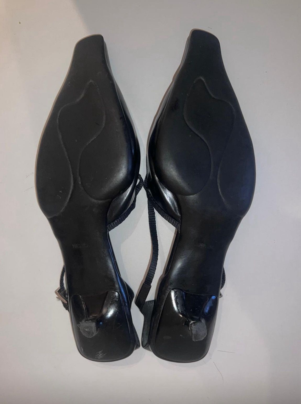 Prada Vintage prada slingback kitten heels Size US 7 / IT 37 - 2 Thumbnail