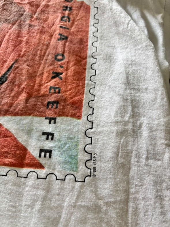 Fruit Of The Loom “ RED POPPY ” Georgia O’Keeffe(USPS Stamps Collection, 1996) Size US XL / EU 56 / 4 - 6 Thumbnail