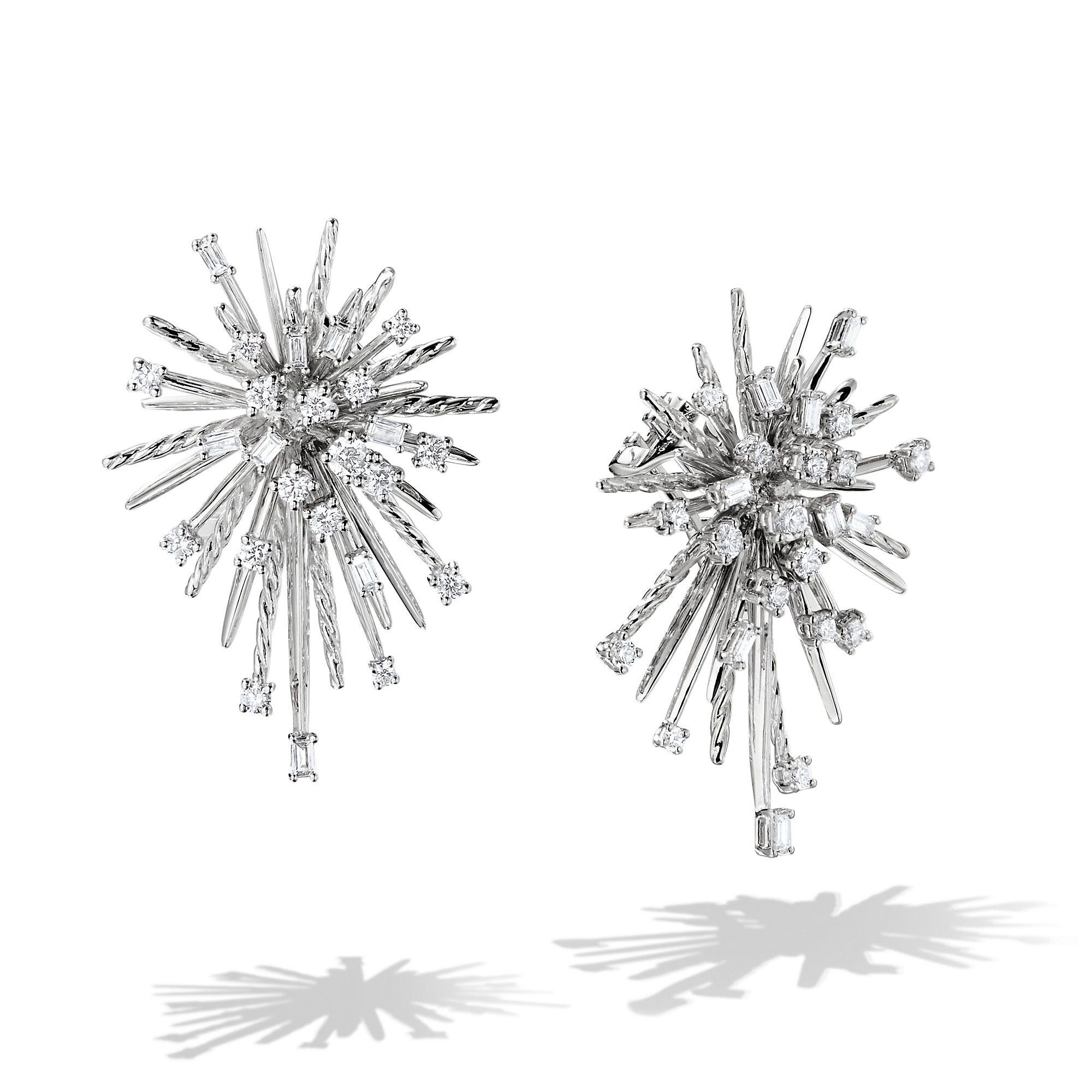 David Yurman o1w1db10525 E12961D Earrings in 18K White Gold with Diamond Size ONE SIZE - 1 Preview