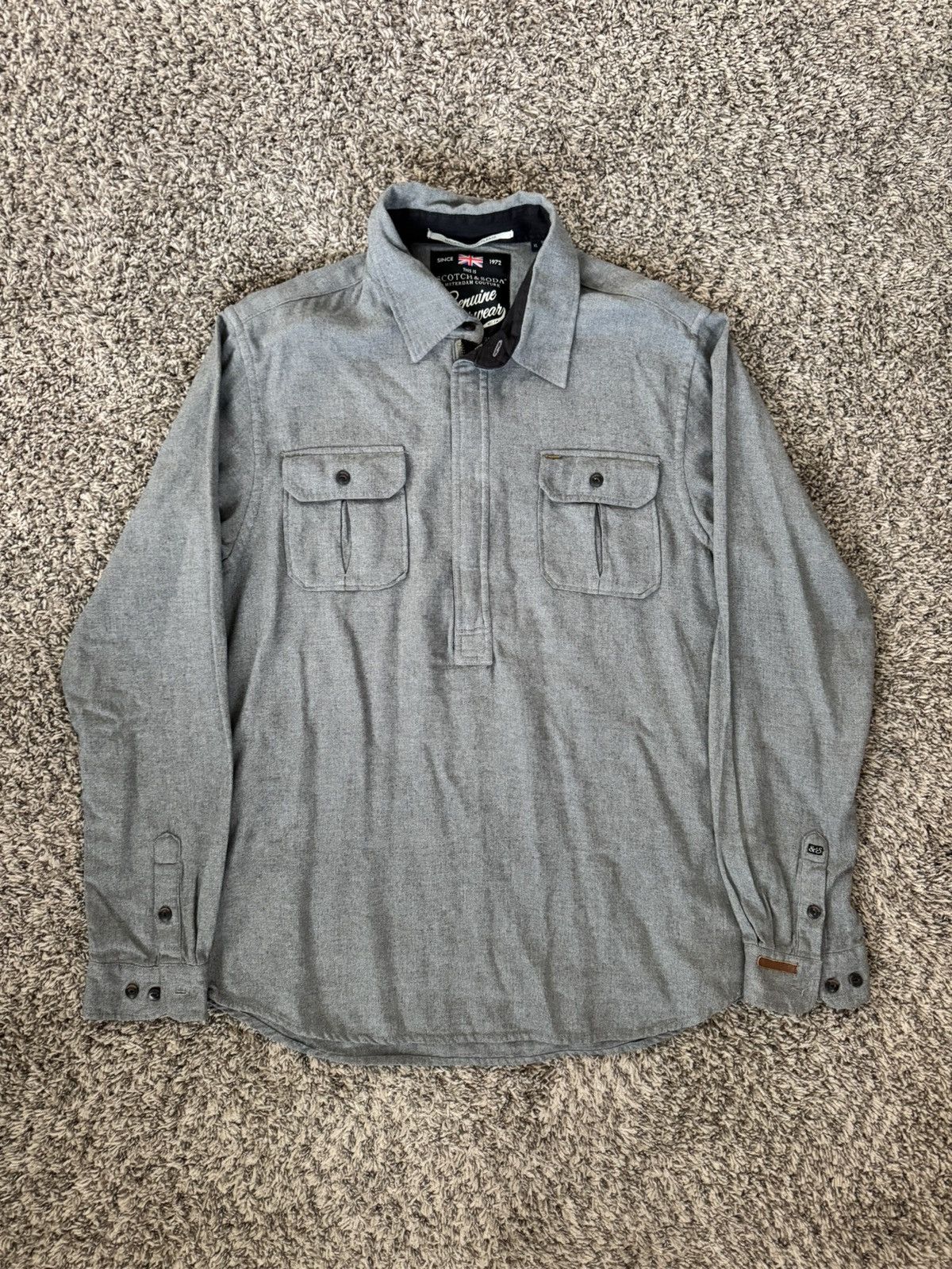 Scotch & Soda Scotch & Soda Half Zip-up Pullover Size US XL / EU 56 / 4 - 1 Thumbnail
