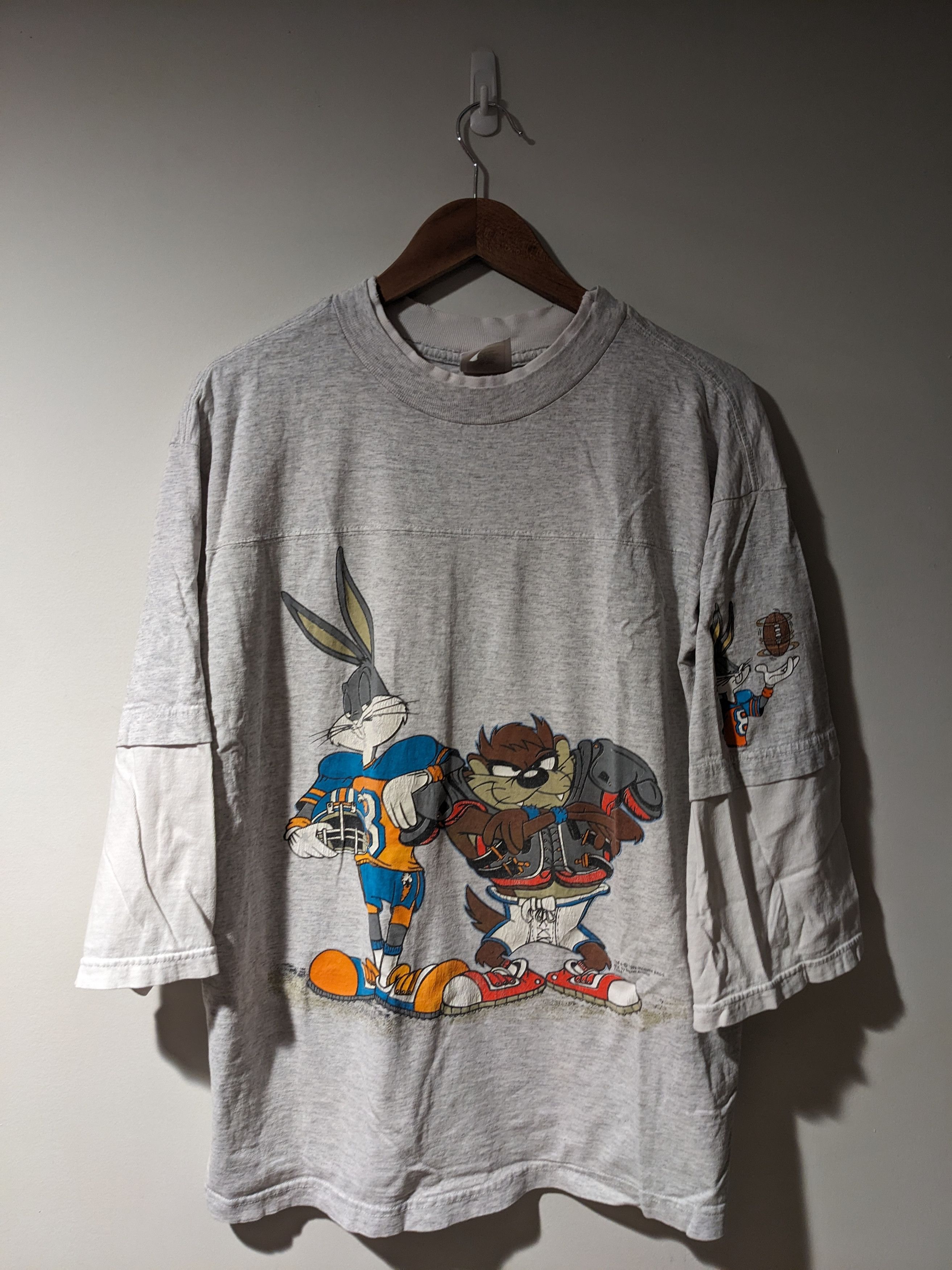 Cartoon Network × Vintage Vintage 1993 Looney Tunes NFL Football Sports Long-Sleeve Size US L / EU 52-54 / 3 - 1 Thumbnail