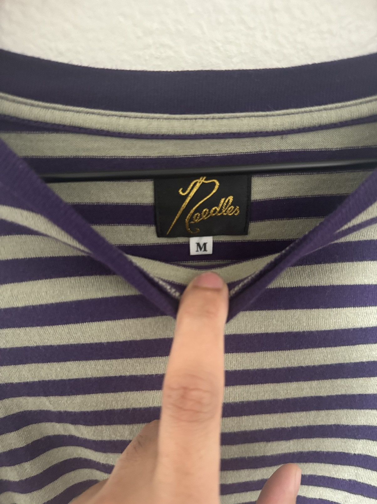 Needles Needles Striped T- Shirt Size US M / EU 48-50 / 2 - 3 Thumbnail