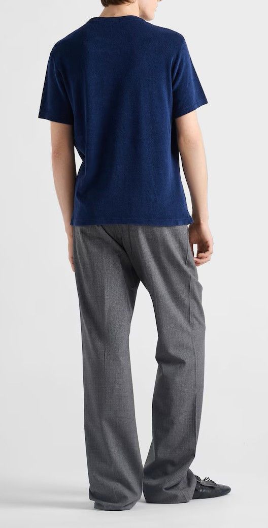 Prada Prada Terry Navy Tee Size US S / EU 44-46 / 1 - 8 Thumbnail