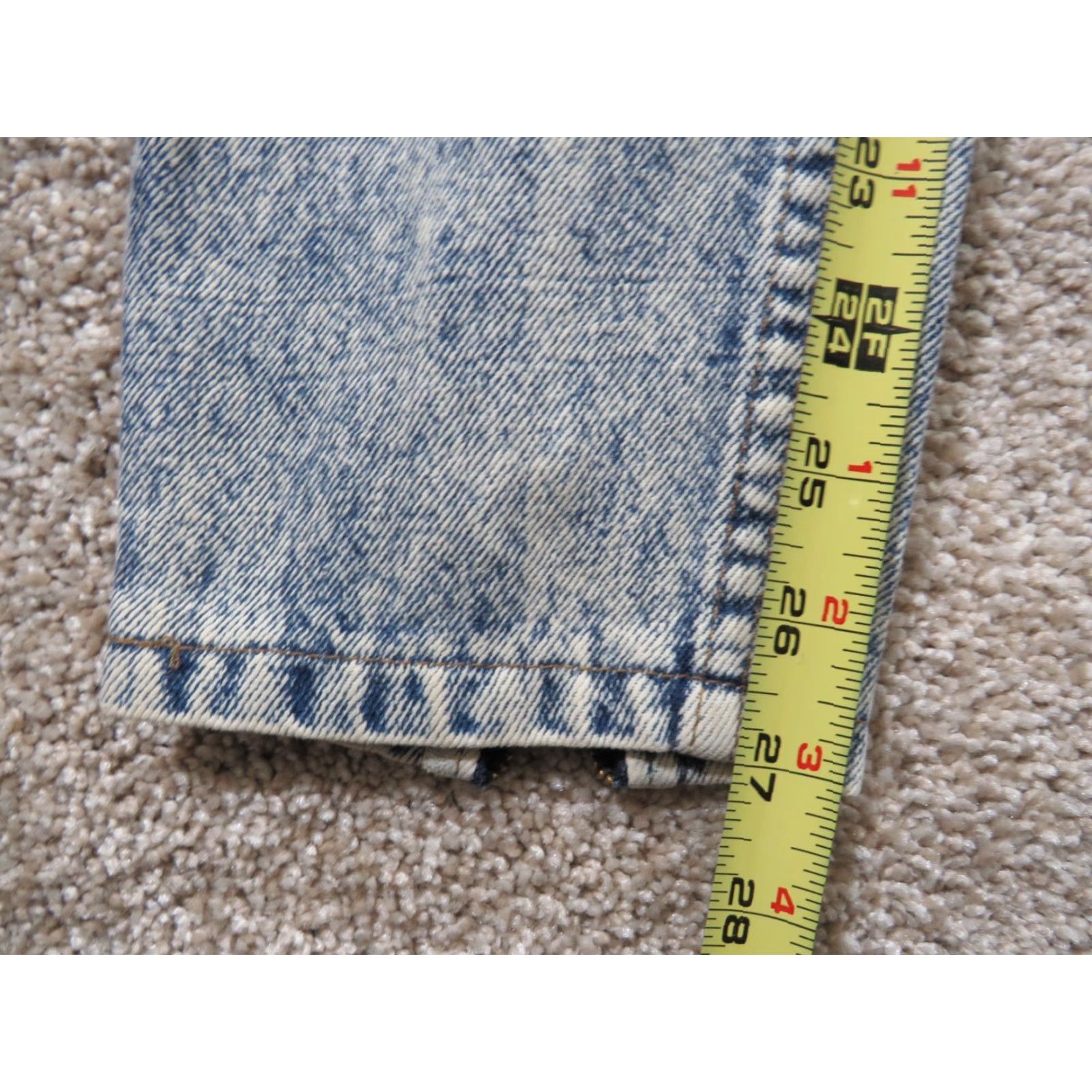 Jordache VTG Jordache Jeans Denim USA Ladies Misses 9 26X27 High Waist Acid wash Blue Disco 1980s Mens/Womens? Size 26" / US 2 / IT 38 - 5 Thumbnail