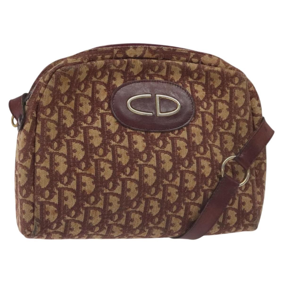 Dior DIOR Trotter Canvas Shoulder Bag Red Size ONE SIZE - 1 Thumbnail