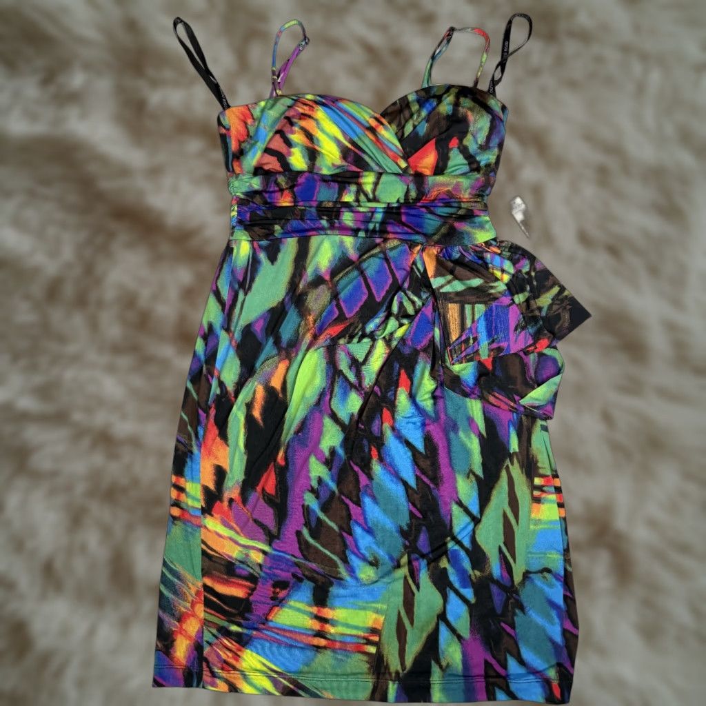 Vintage VINTAGE Bisou Bisou Green Mini Sweetheart Dress Cocktail Sleeveless 10 NWT Women Party/Cocktail Dress Womens Size L / US 10 / IT 46 - 1 Thumbnail