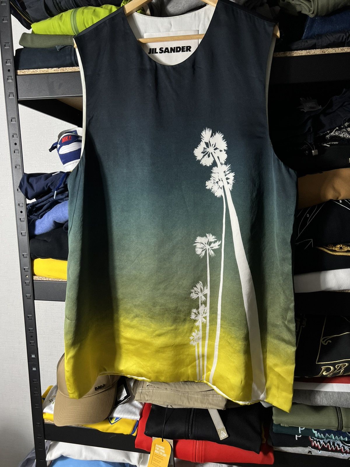 Jil Sander 🌅 NWT Jil Sander Degradé Palm Tree Tank Top Size 52 (XL) Size US L / EU 52-54 / 3 - 5 Thumbnail