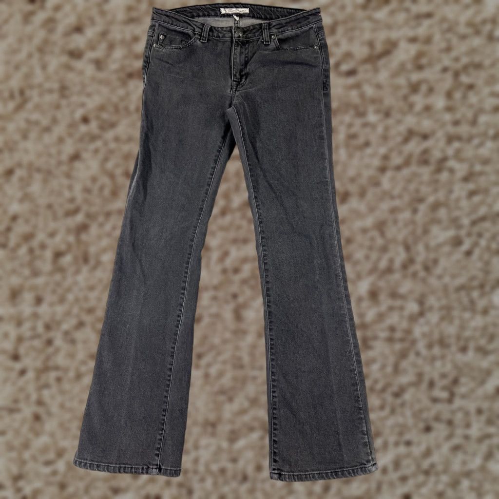 Urban Outfitters BDG Urban Outfitters Jeans Womens 24 Black Denim Flared Distressed 22x30 Jeans Size 42" / US 20 - 1 Thumbnail