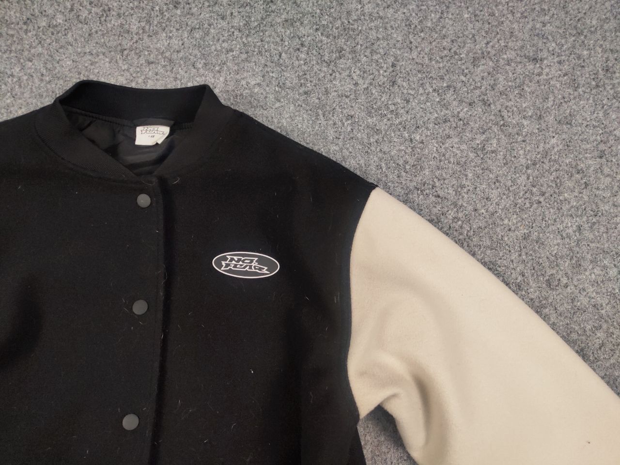 No Fear No Fear Black Varsity Bomber Jacket Vintage Y2K Style Size US S / EU 44-46 / 1 - 7 Thumbnail
