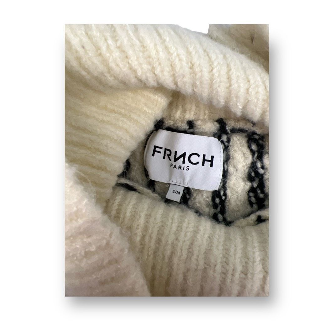 FRNCH Frnch Button Mock Neck Sweater Size Small Medium Size M / US 6-8 / IT 42-44 - 7 Thumbnail