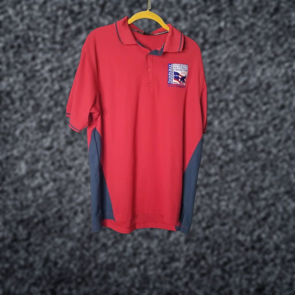 Vintage Mens M 2012 Republican National Convention Polo Shirt Texas Delegation Tampa Bay Size US M / EU 48-50 / 2 - 1 Thumbnail