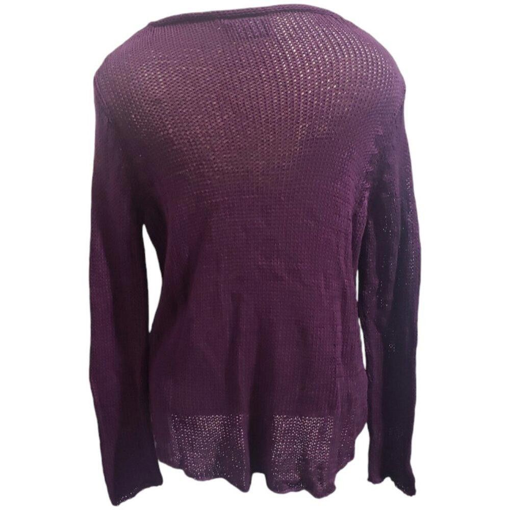 Designer CT1920 Wooden Ships Long Sleeve Purple V-neck Sweater X/S Size XS / US 0-2 / IT 36-38 - 5 Thumbnail