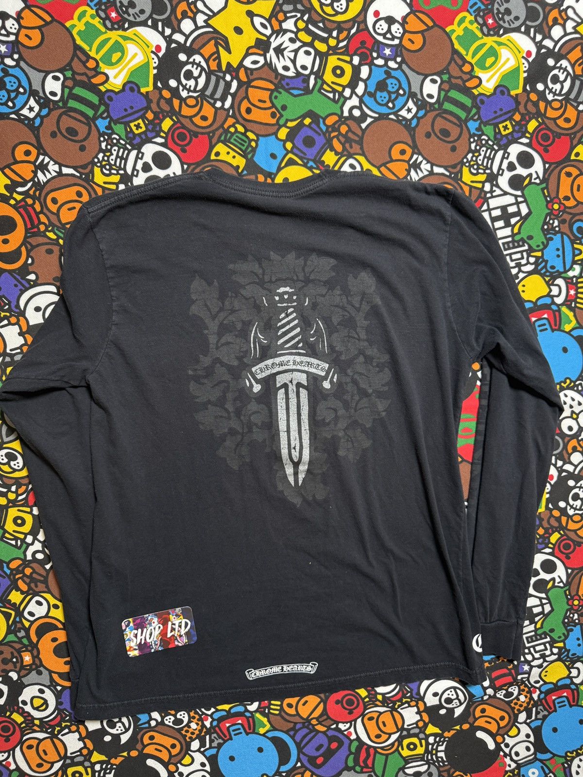 Chrome Hearts Chrome Hearts Black Dagger Logo Long Sleeve Tee Size US L / EU 52-54 / 3 - 13 Thumbnail