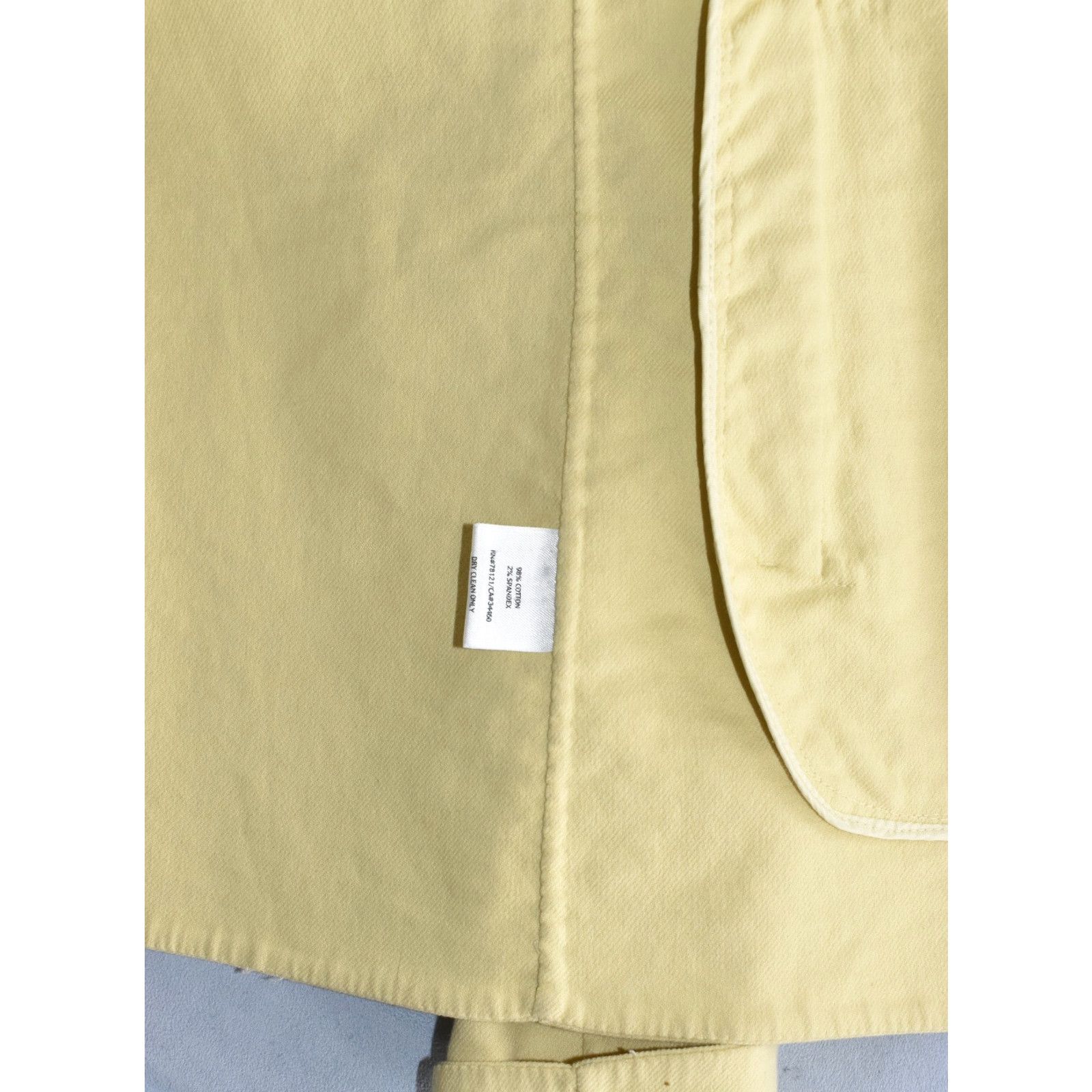 Eileen Fisher EILEEN FISHER Yellow Cotton Blend Double Breasted Jacket 1X Size XL / US 12-14 / IT 48-50 - 8 Thumbnail