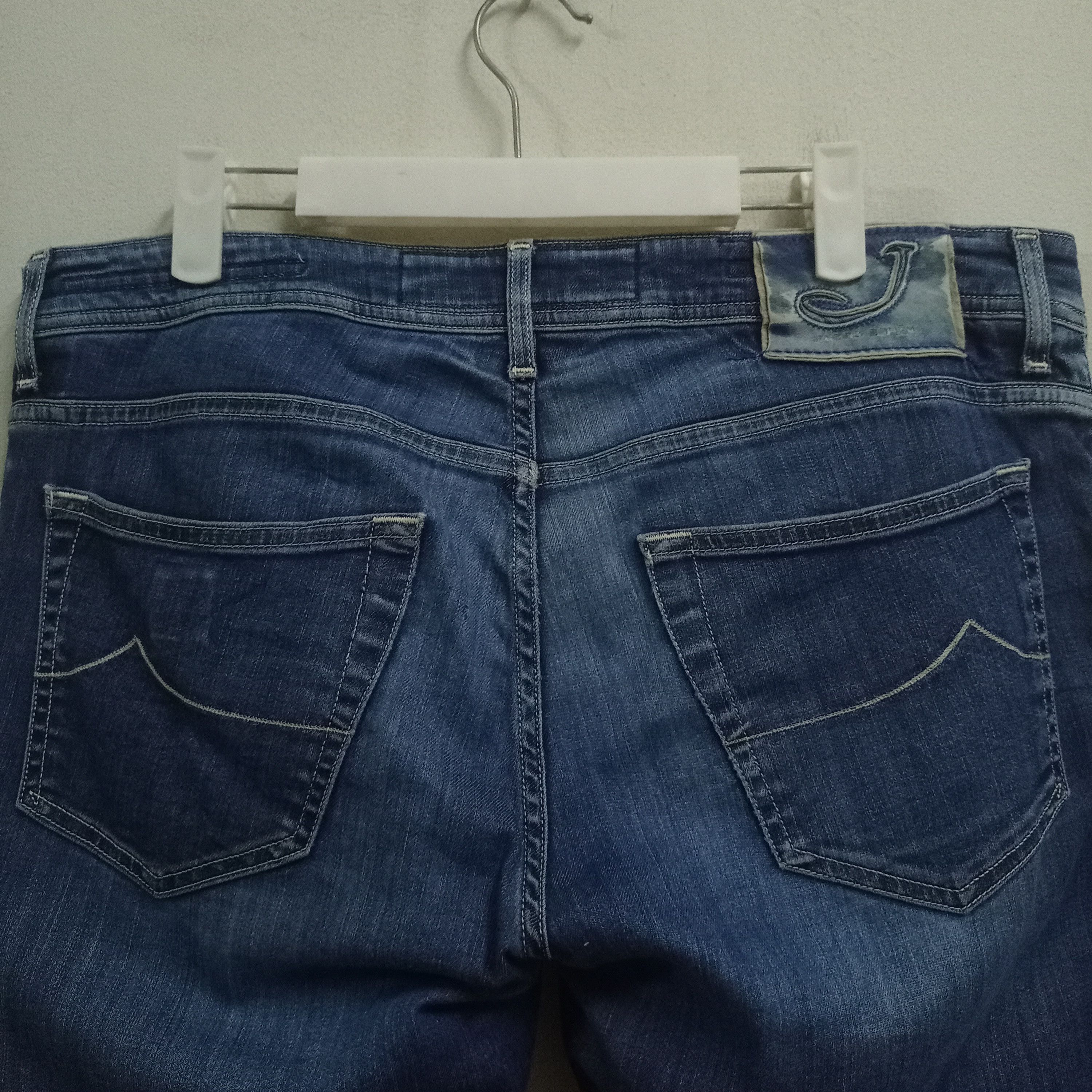 Jacob Cohen Vintage Jacob Cohen 622 Blue Wash Distressed Jeans Size US 36 / EU 52 - 7 Thumbnail