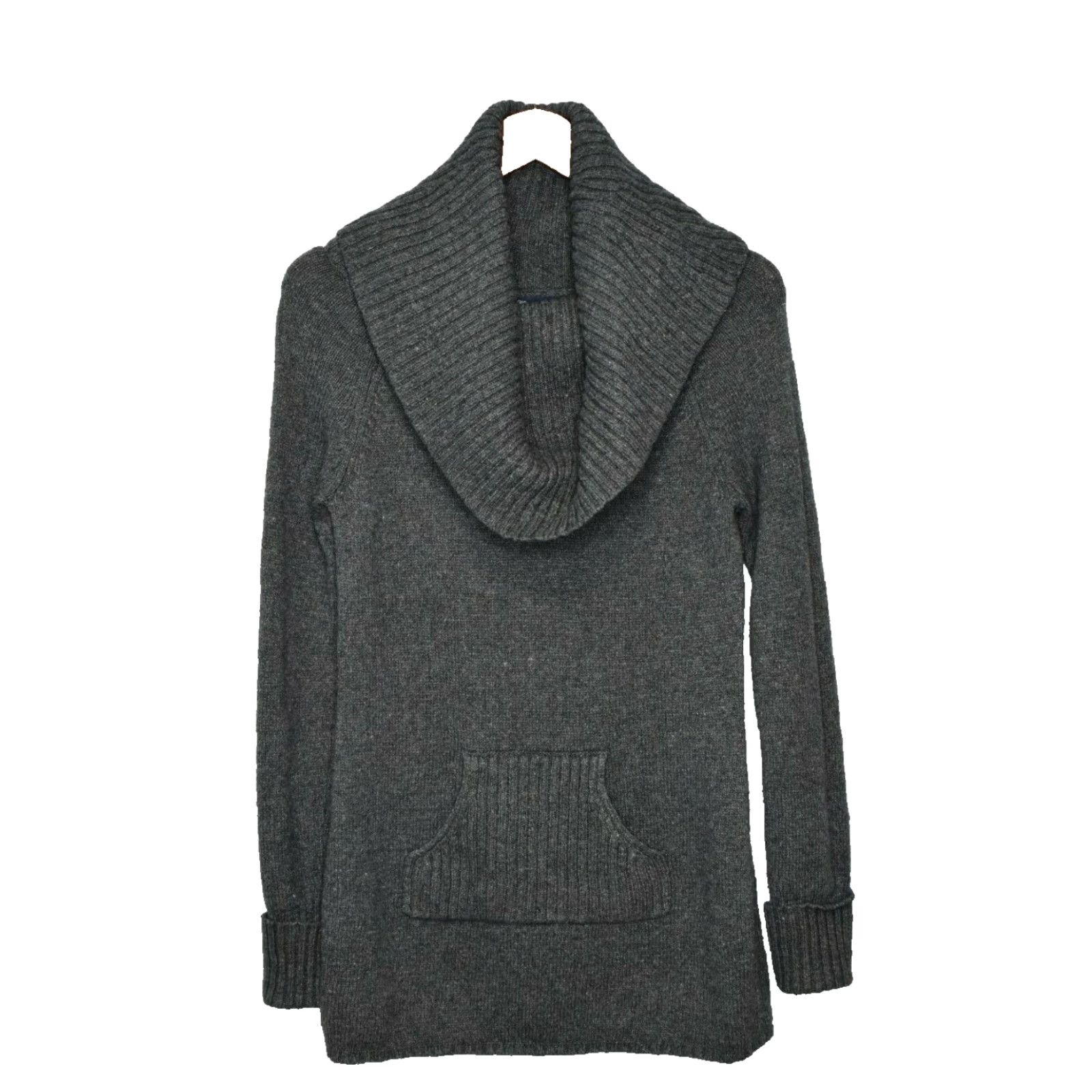 Gap VINTAGE Gap Cowl Neck Long Sleeve Sweater Womens Small Gray Rabbit Hair Blend pullover Knit Fall Winter Casual Size S / US 4 / IT 40 - 2 Thumbnail