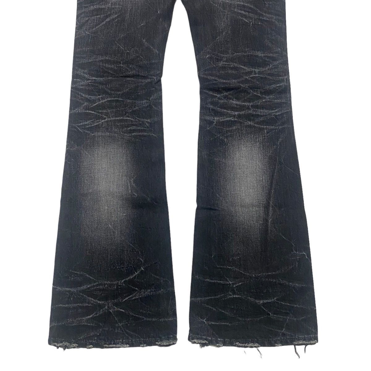 CIVARIZE Civarize Black Whisker Denim Flare Jeans Size US 30 / EU 46 - 13 Thumbnail