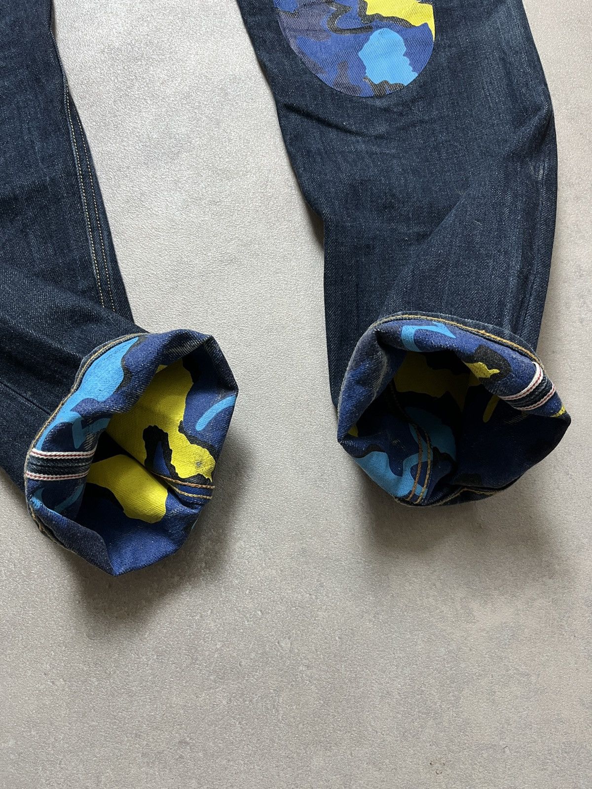 Evisu Evisu Camo Daicock Embroidered Logo Selvedge Denim Jeans Size US 30 / EU 46 - 8 Thumbnail