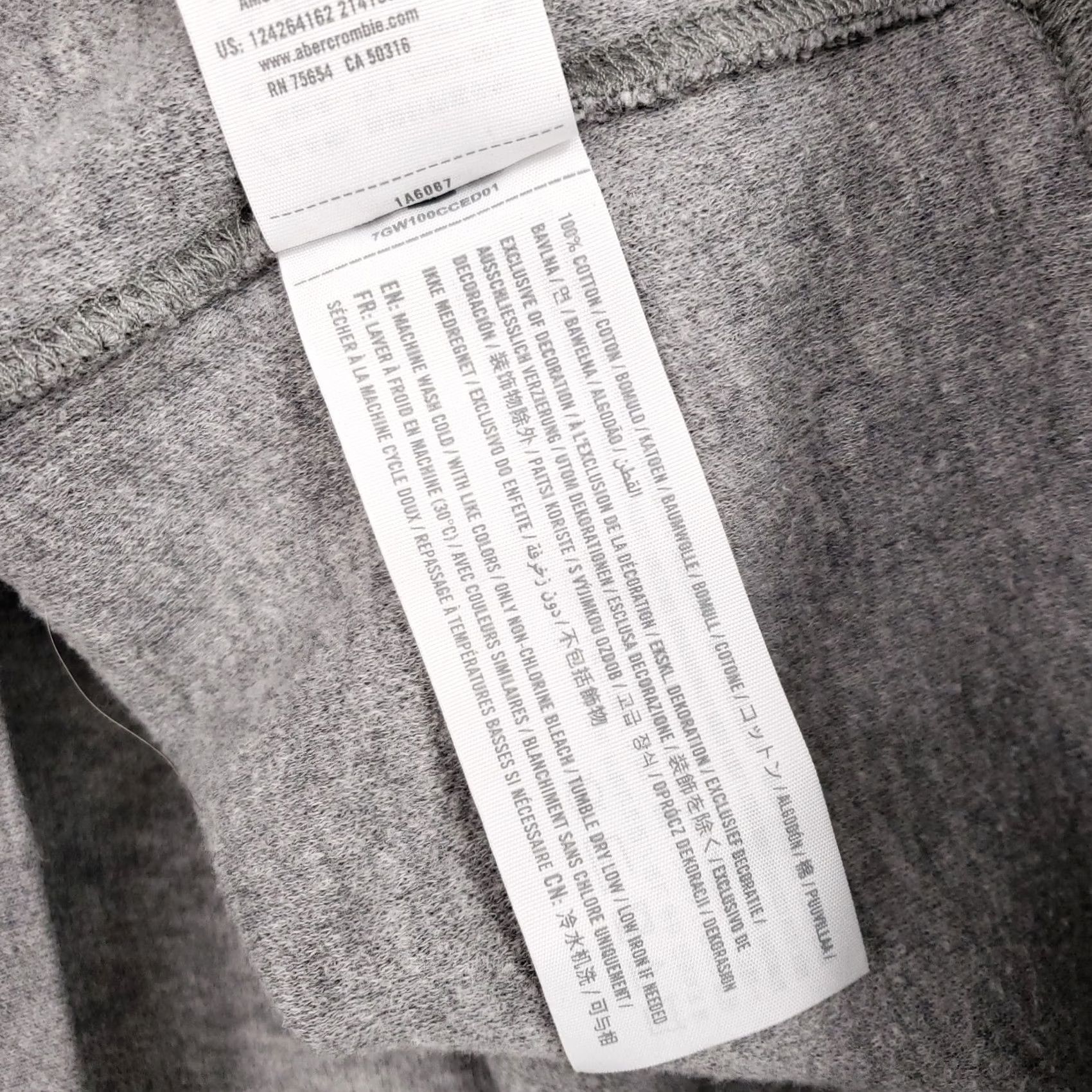 Abercrombie & Fitch Abercrombie & Fitch Hoodie Adult Small Gray Long Sleeve Drawstring Heather Mens Size US S / EU 44-46 / 1 - 7 Thumbnail