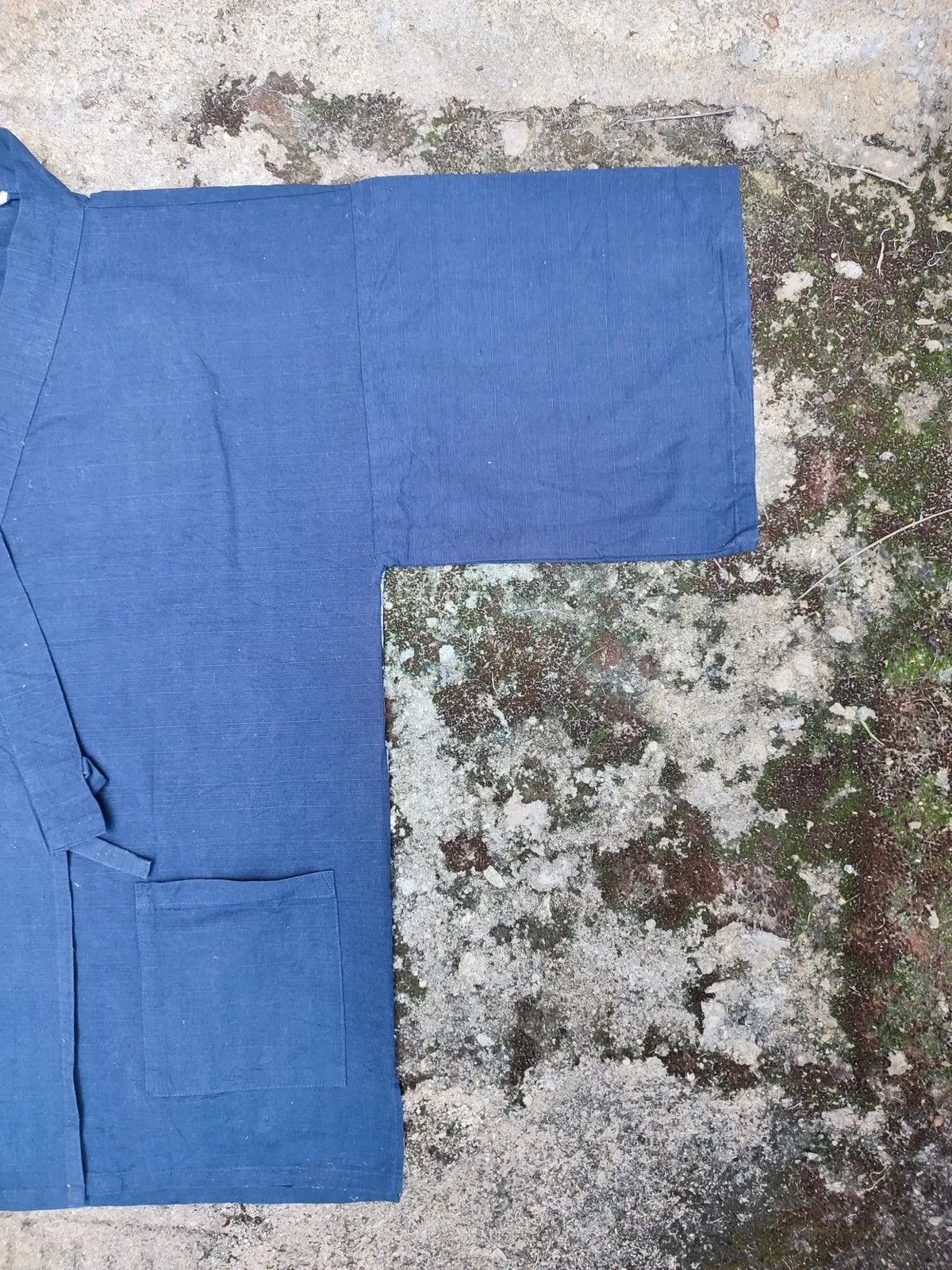 Japanese Brand Vintage Japanese Noragi Jacket Indigo Hokusai Wave Print Size US L / EU 52-54 / 3 - 8 Thumbnail