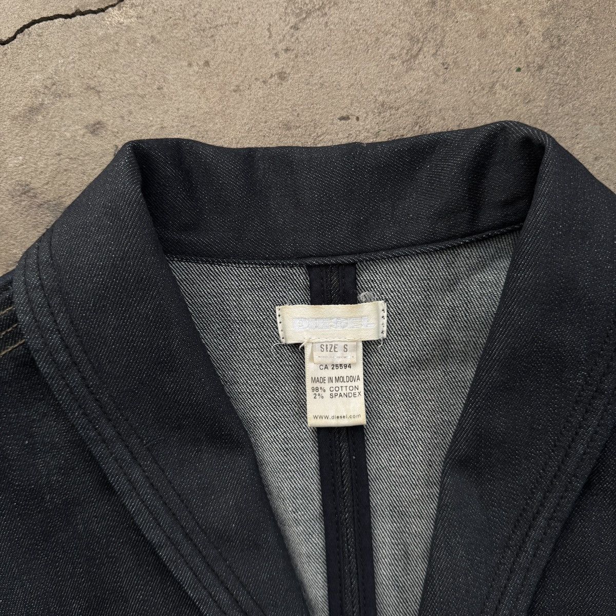 Diesel Vintage Y2K Diesel Crop Denim Blazer Jacket Size S / US 4 / IT 40 - 5 Thumbnail