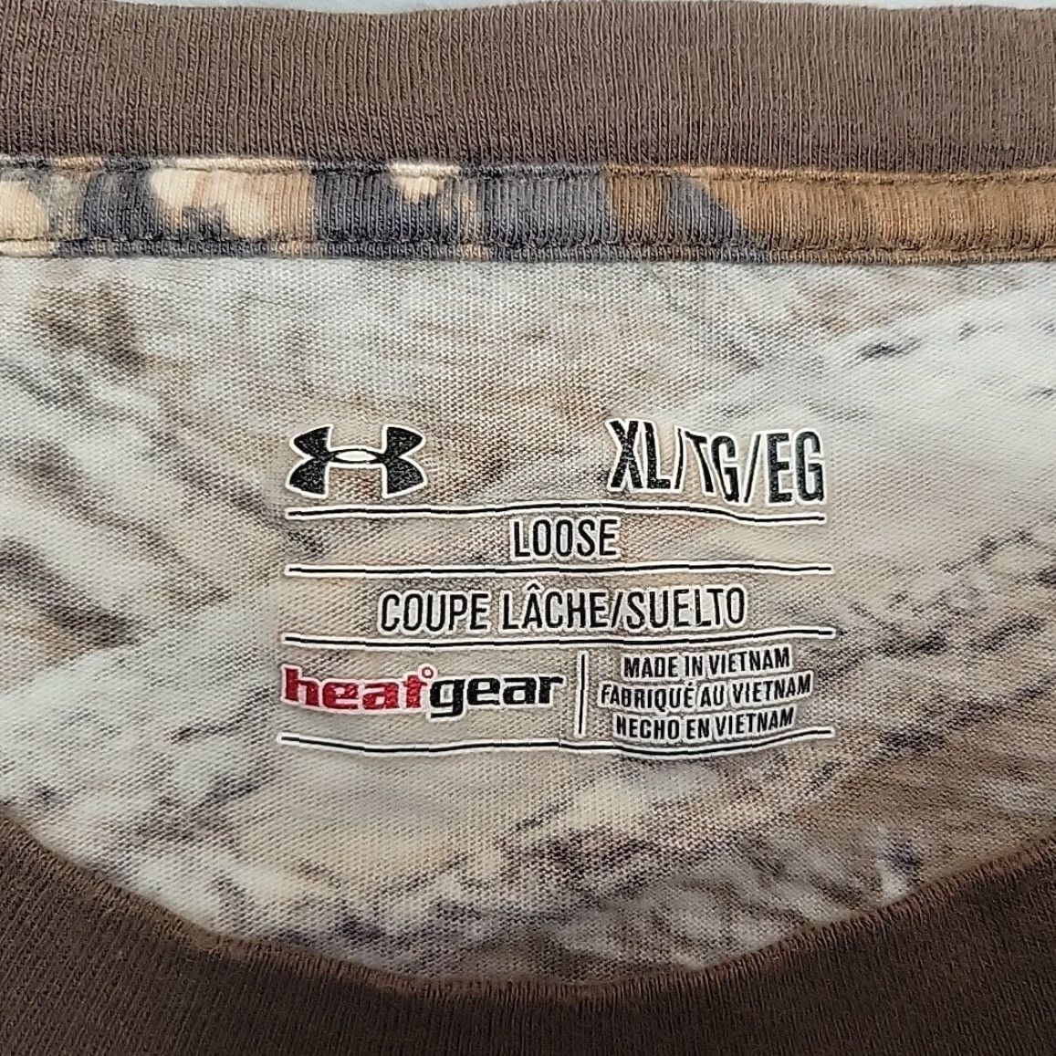 Under Armour Under Armour Camo Shirt Mens XL Brown Realtree Xtra Short Sleeve Tee Size US XL / EU 56 / 4 - 4 Thumbnail