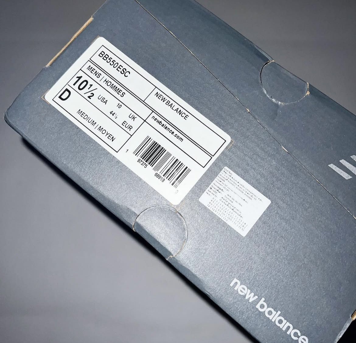 New Balance New Balance 550 White Slate Grey Size US 10.5 / EU 43-44 - 9 Thumbnail