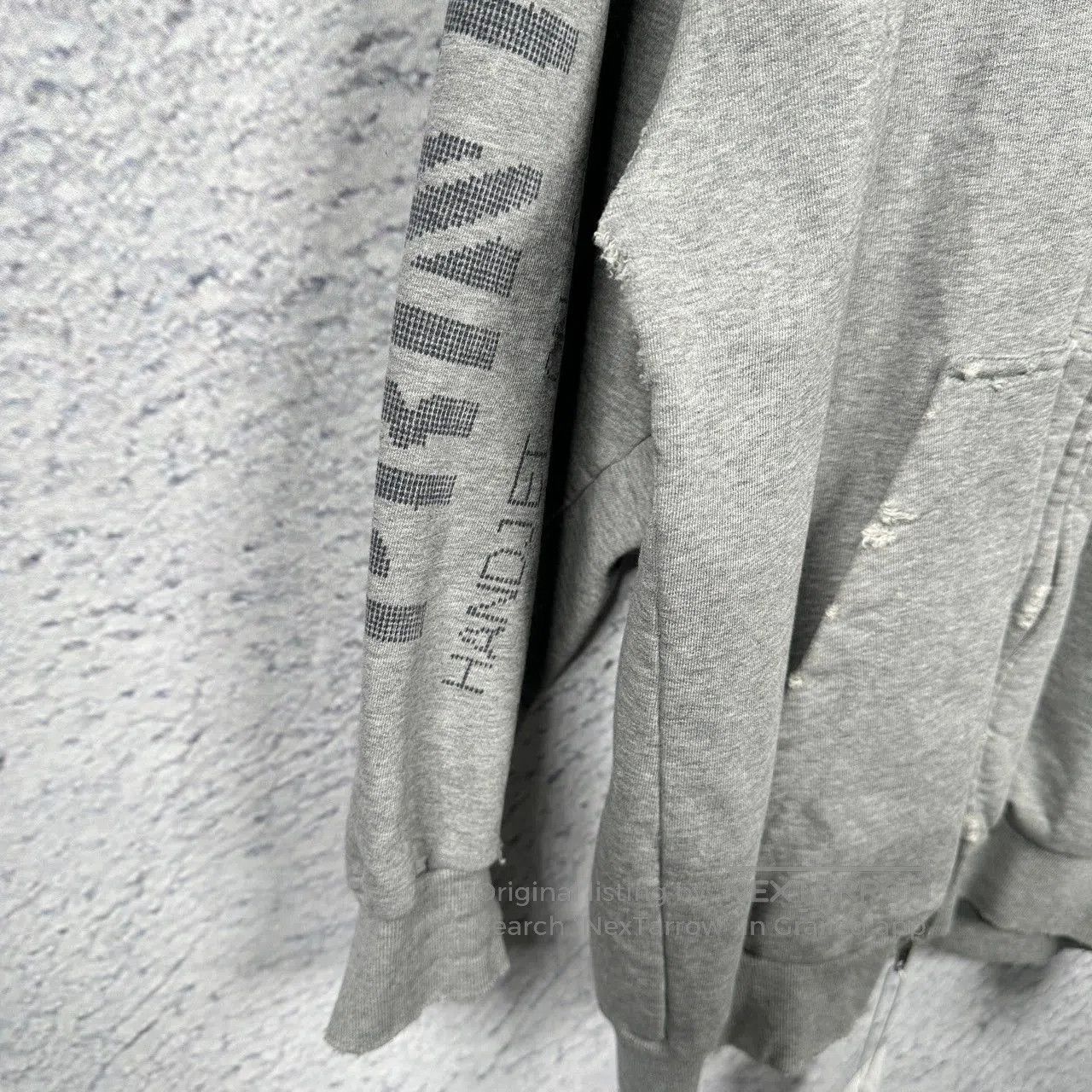 Balenciaga balenciaga gray zip-up hoodie with print. Size US L / EU 52-54 / 3 - 3 Thumbnail