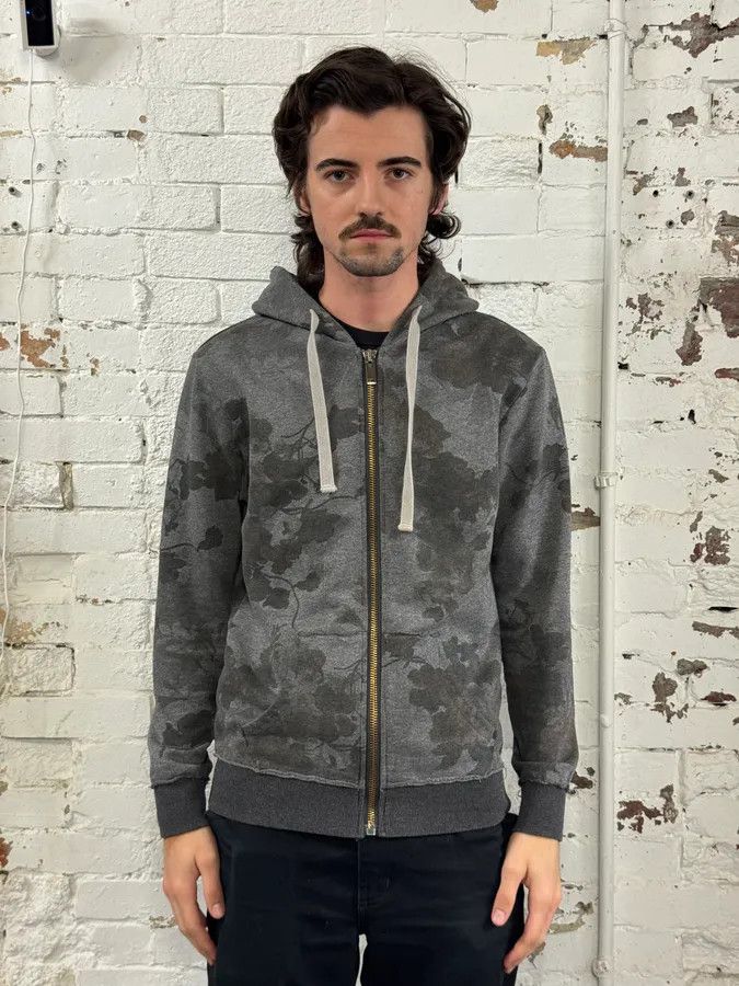 Imperial Imperial Grey Renaissance Floral Print Zip-up Hoodie Size US S / EU 44-46 / 1 - 2 Thumbnail