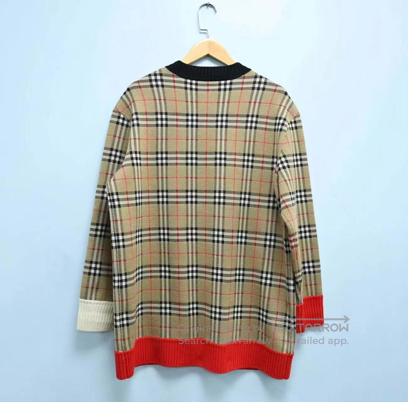 Burberry Burberry Check Color Block Cardigan. Size US XL / EU 56 / 4 - 2 Thumbnail