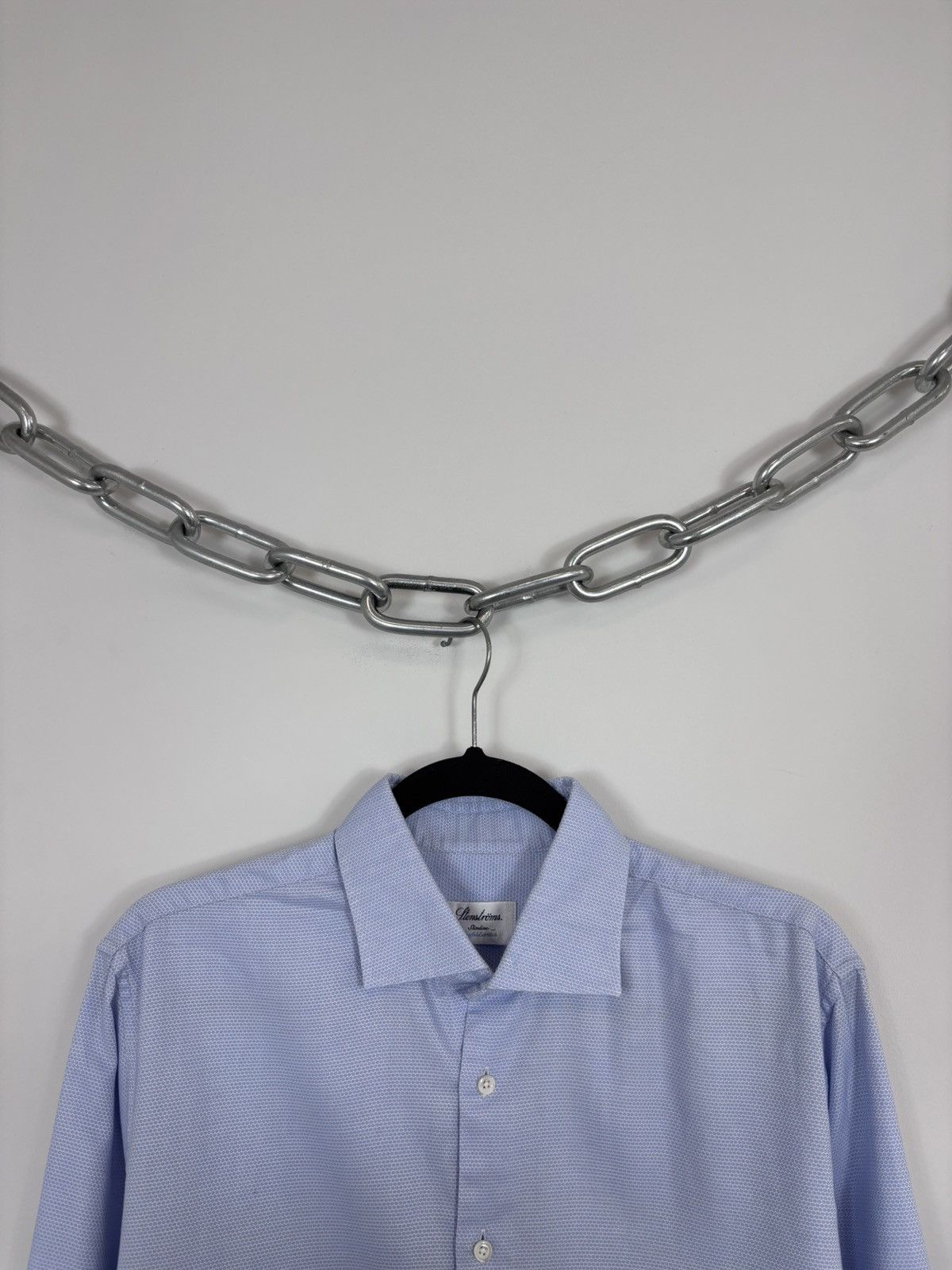 Strenstroms Stenstroms Men’s Slimline Twofold Stretch Button Up Shirt Size US L / EU 52-54 / 3 - 3 Thumbnail
