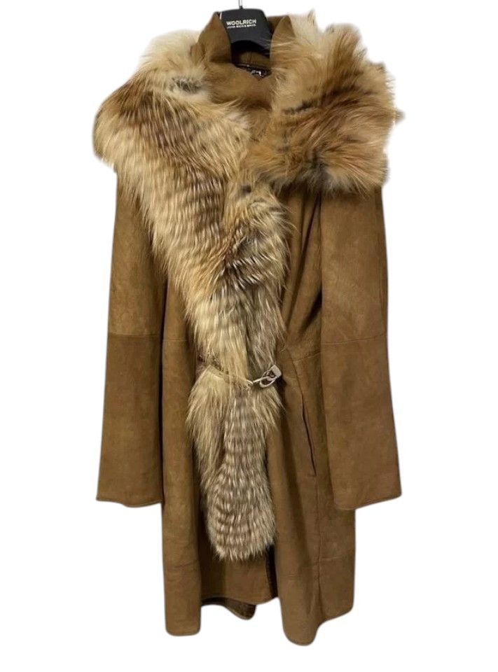 Gucci F/W 2010 SUEDE LEATHER COAT WITH FOX FUR SCARF Size M / US 6-8 / IT 42-44 - 2 Thumbnail