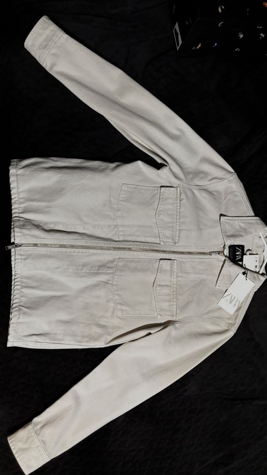 Zara Zara tan/beige denim jacket Size US M / EU 48-50 / 2 - 2 Thumbnail