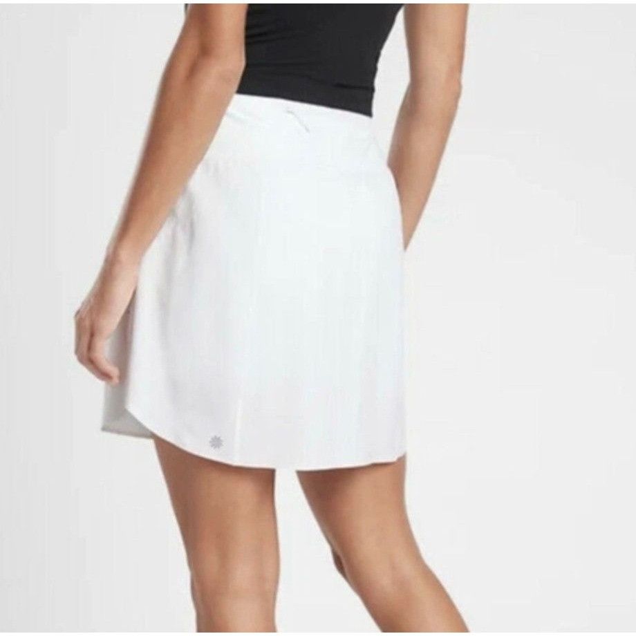 Athleta NWT Athleta Tennis skirt S 16" White Lined Pockets Run w/ It Size 27" / US 4 / IT 40 - 1 Thumbnail