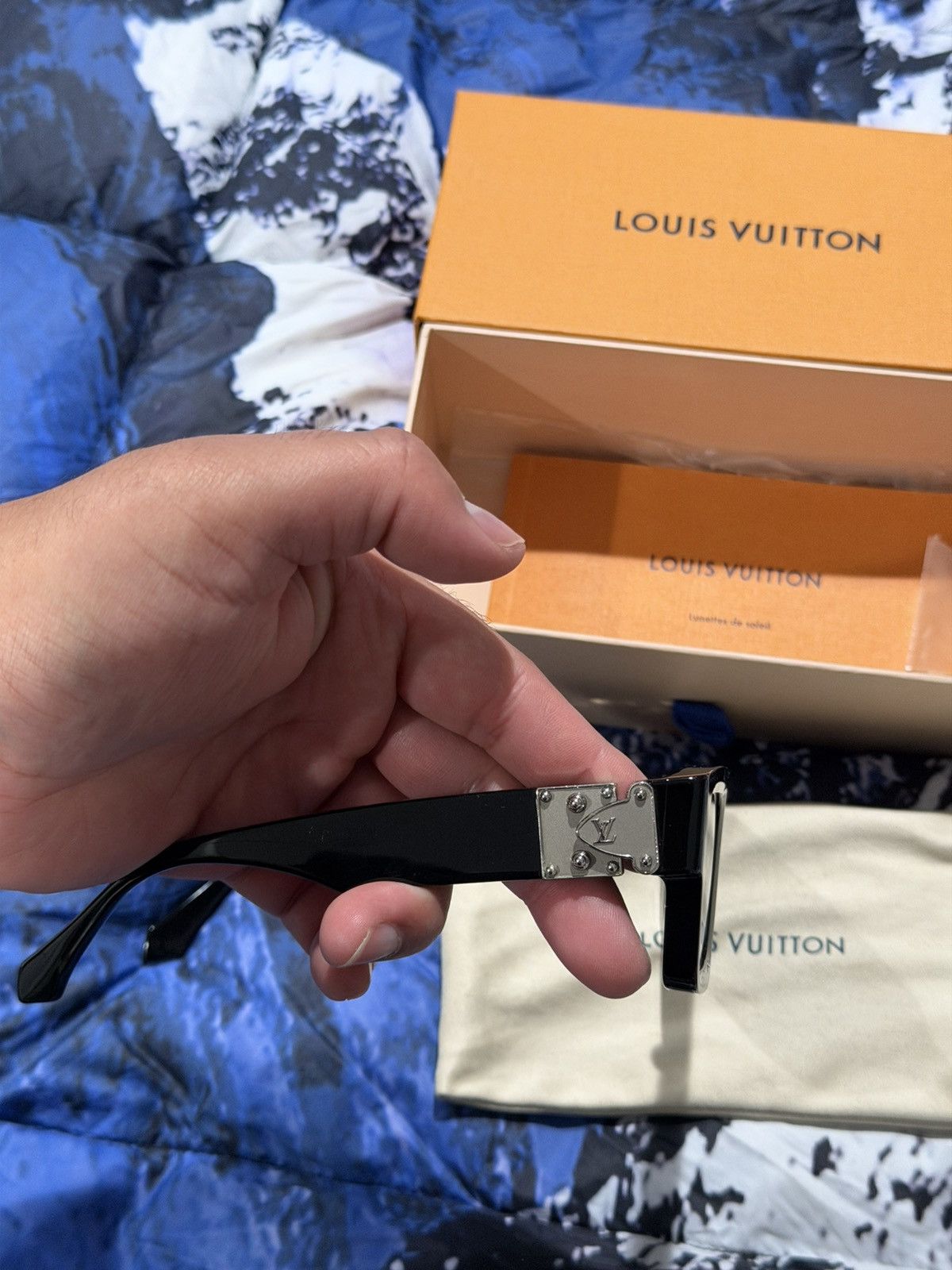 Louis Vuitton Louis Vuitton Shades / Sunglasses Black and silver Size ONE SIZE - 3 Thumbnail